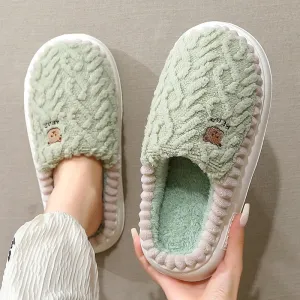 Cute Bear Plush Slippers