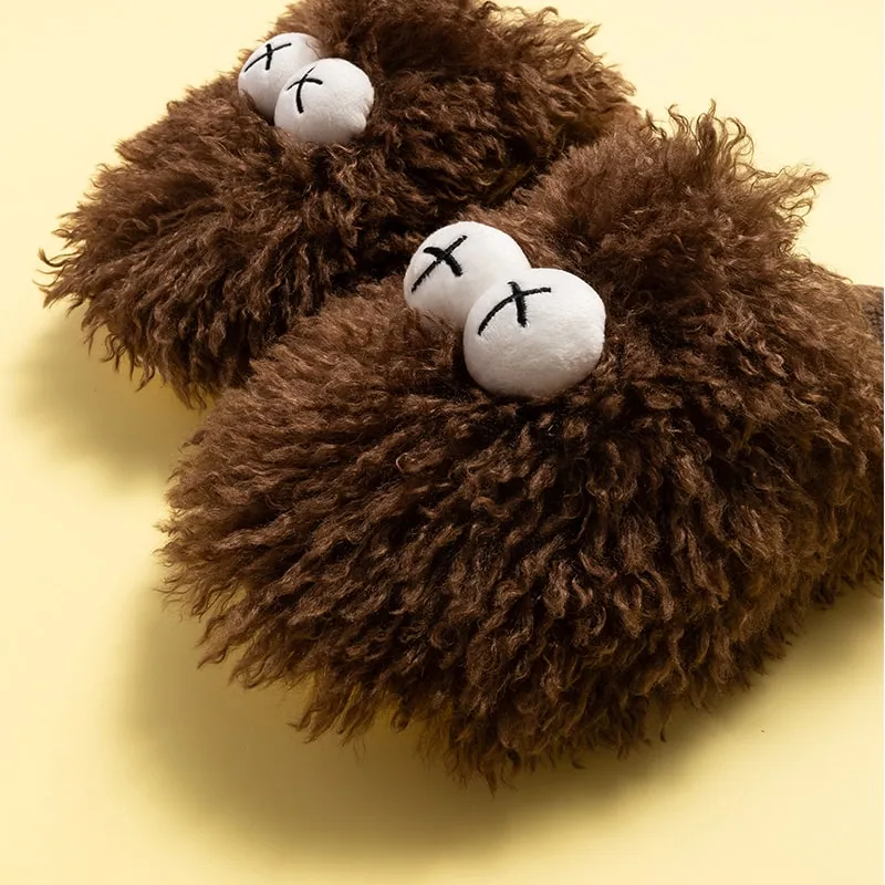 Cute Hairy Cotton Slippers