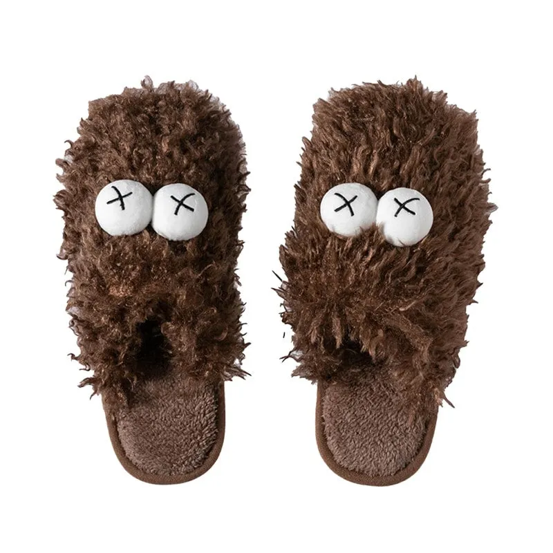 Cute Hairy Cotton Slippers