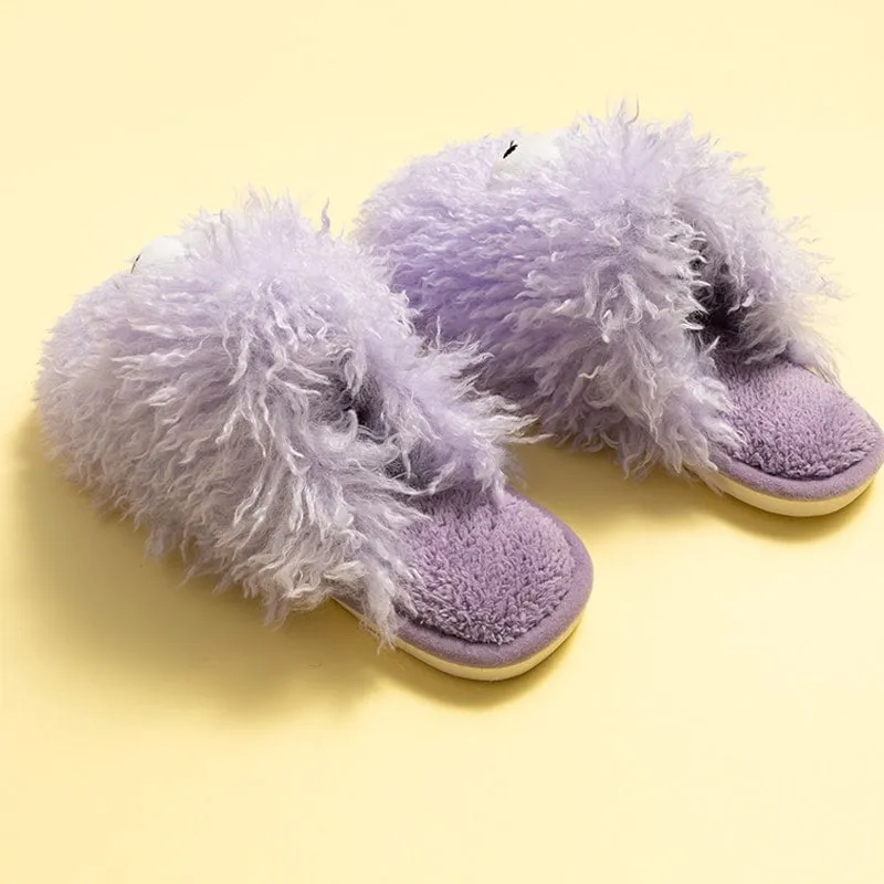 Cute Hairy Cotton Slippers