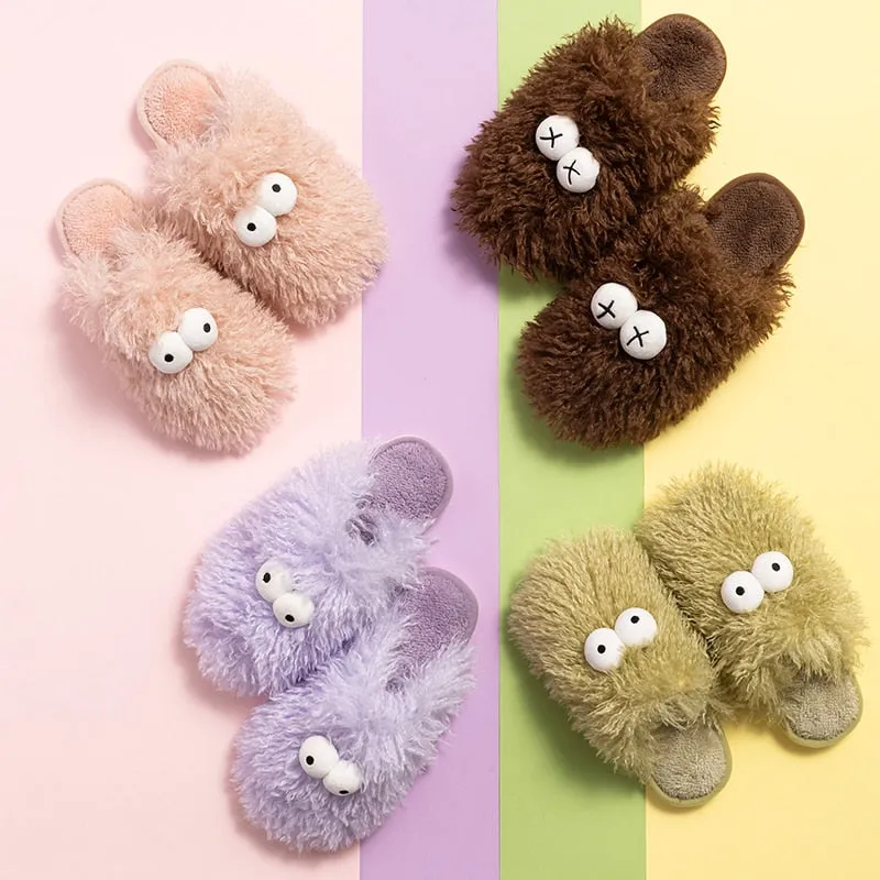 Cute Hairy Cotton Slippers