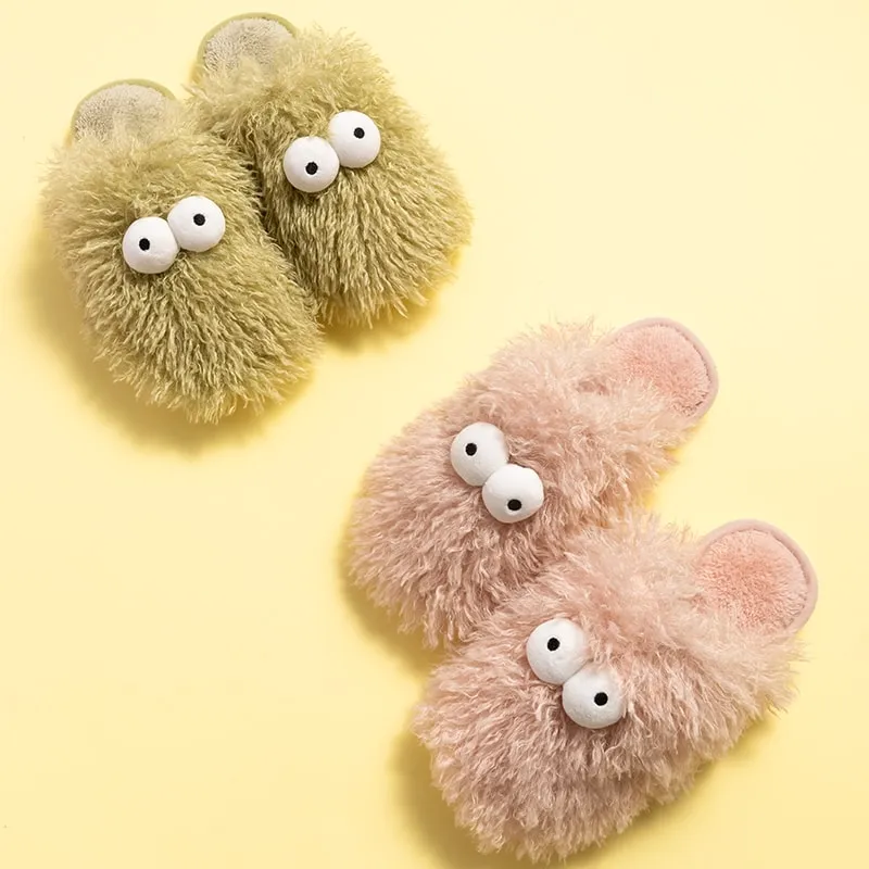 Cute Hairy Cotton Slippers