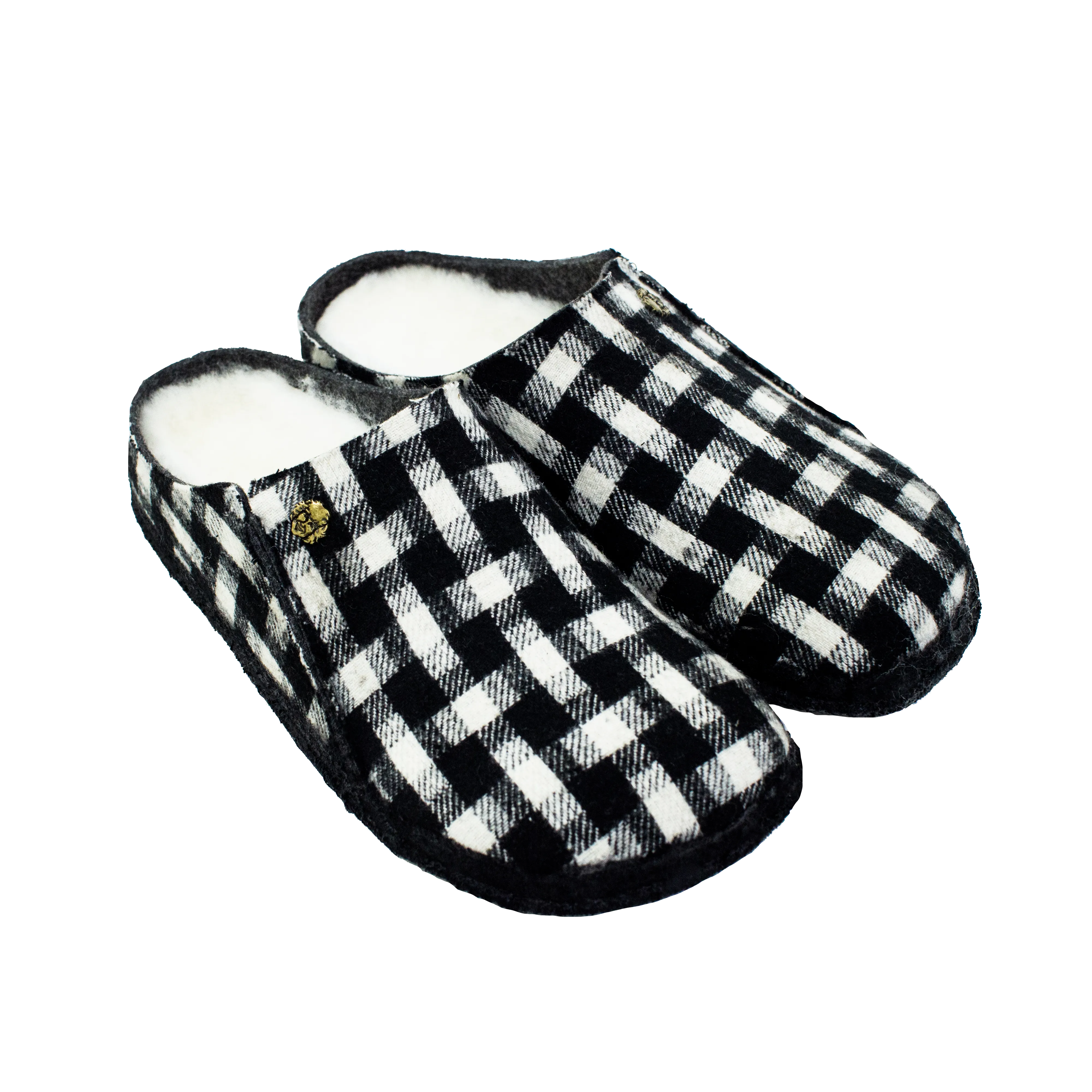 Danny Duncan Black/White Slippers