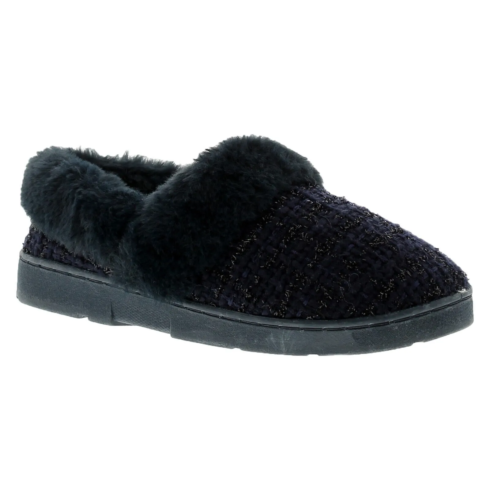DR KELLER WOMENS SLIPPERS LADIES WIDE FIT CUSHIONED WARM ADJUSTABLE FLEECE SHOE