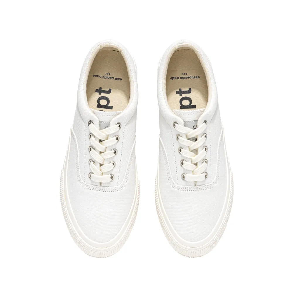 East Pacific Trade Sneakers Deck canvas bianca
