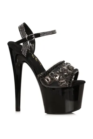 Ellie Shoes 709-ULEXITE Sandal with Jeweled Embellishments