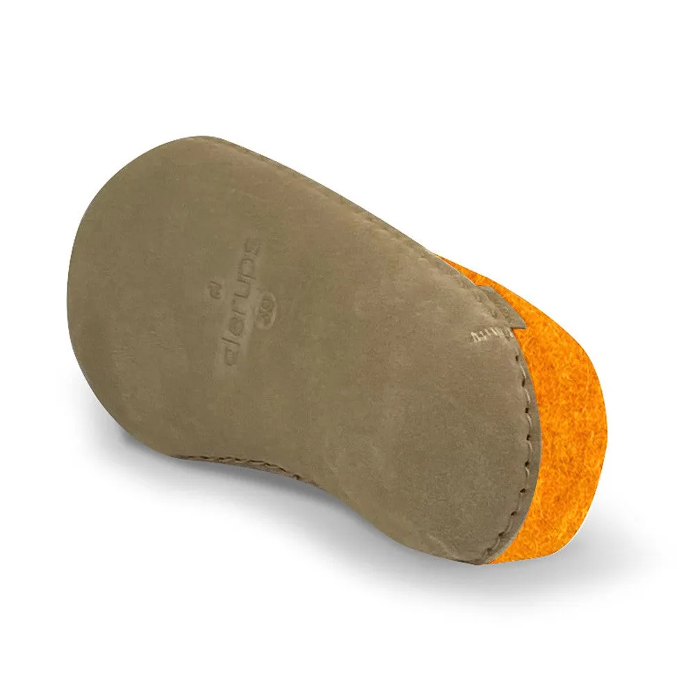 Felt Mule - Orange