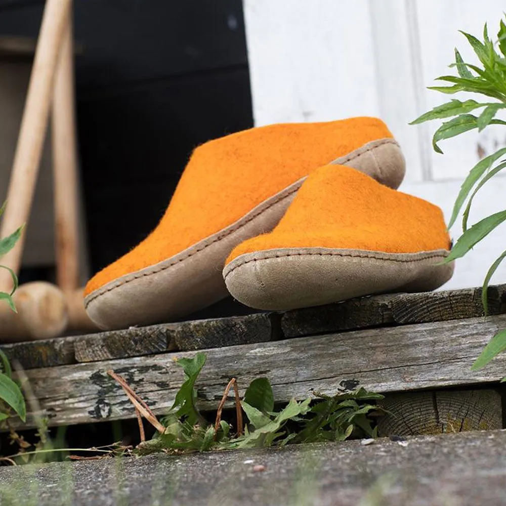 Felt Mule - Orange