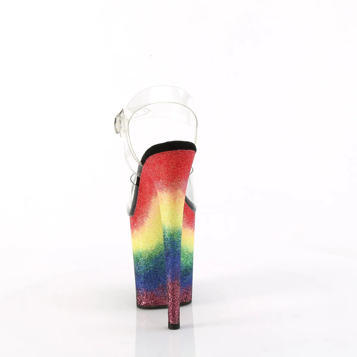 FLAMINGO-808RG-04  Clear/Rainbow Glitter
