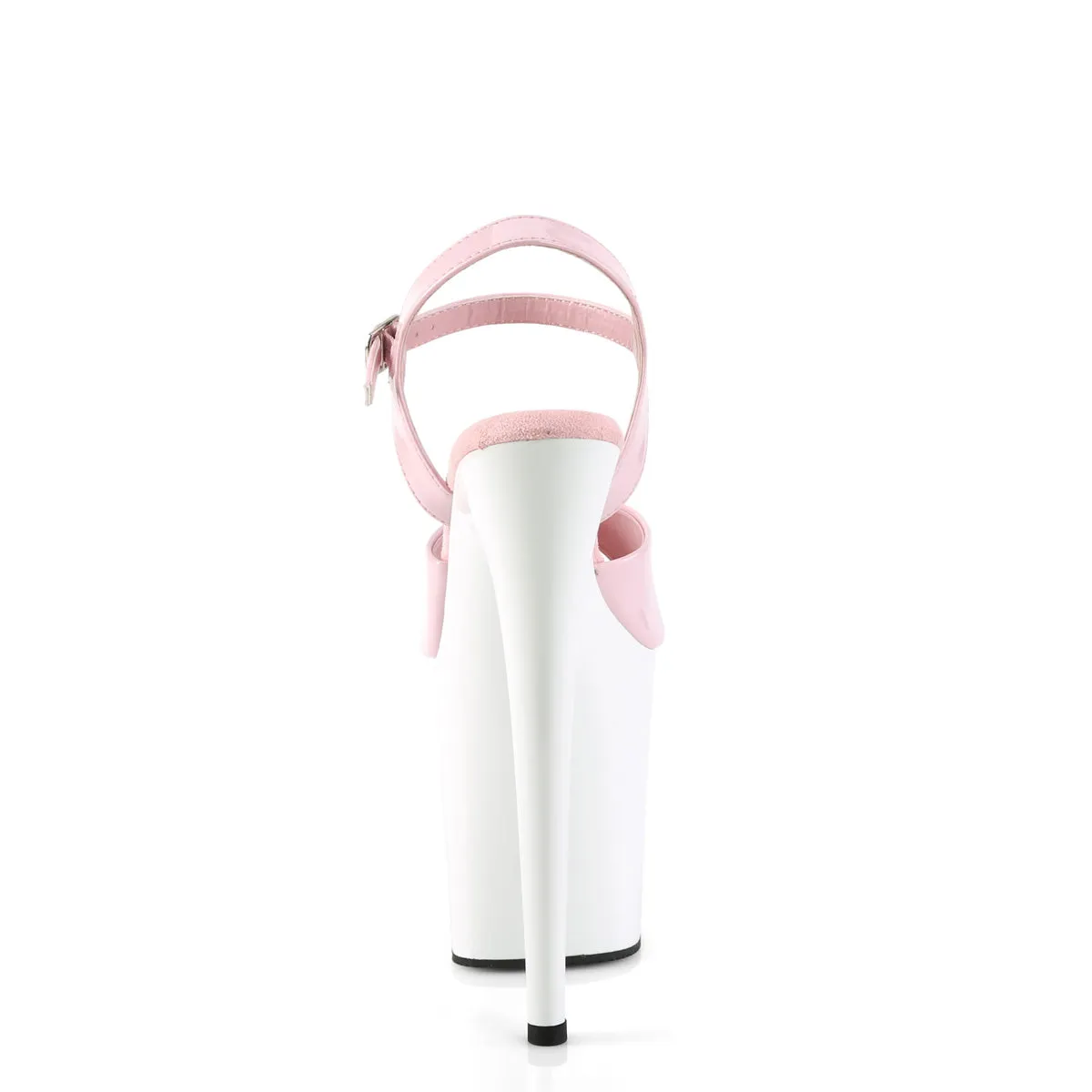 FLAMINGO-809  Baby Pink Patent/White