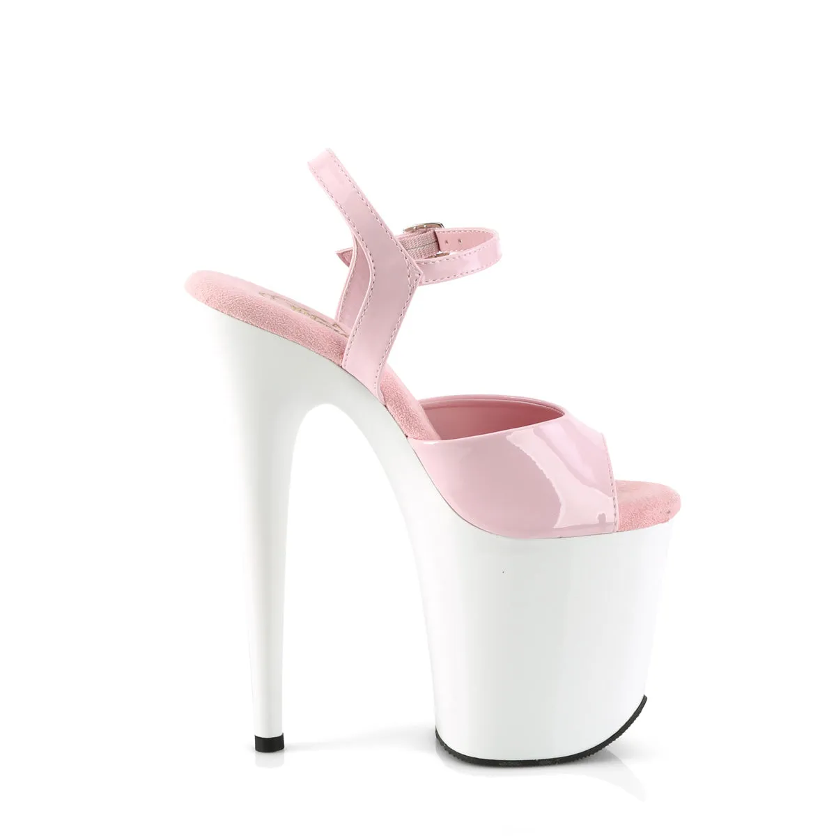 FLAMINGO-809  Baby Pink Patent/White