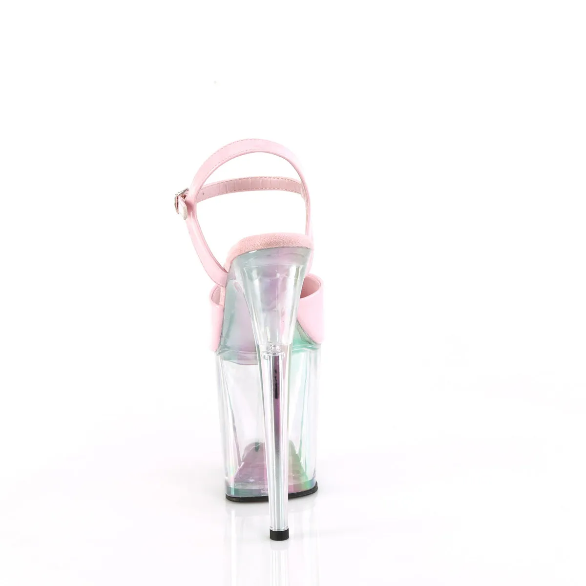FLAMINGO-809HT  Baby Pink Holo Patent/Holo Tinted