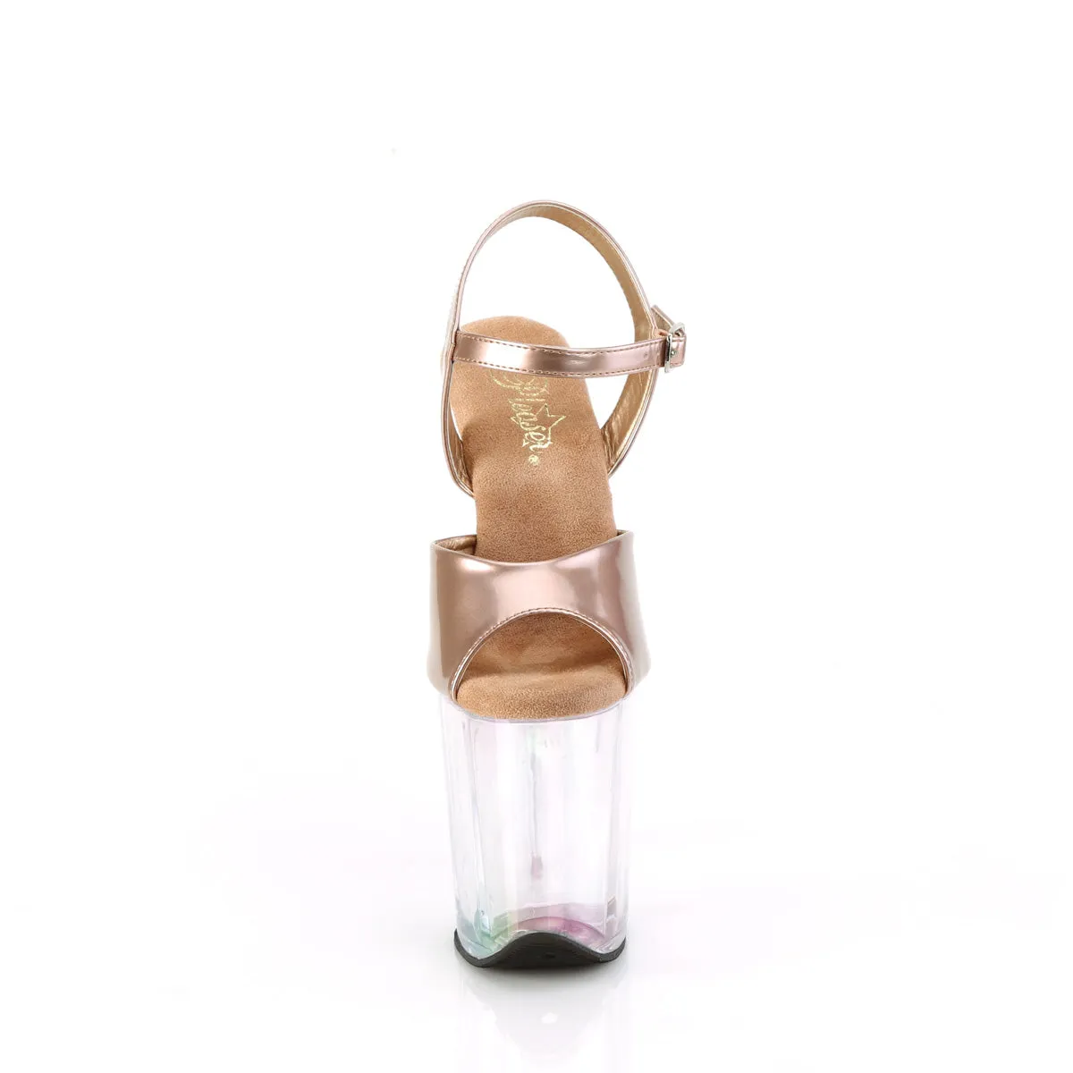 FLAMINGO-809HT  Rose Gold Holo Patent/Holo Tinted