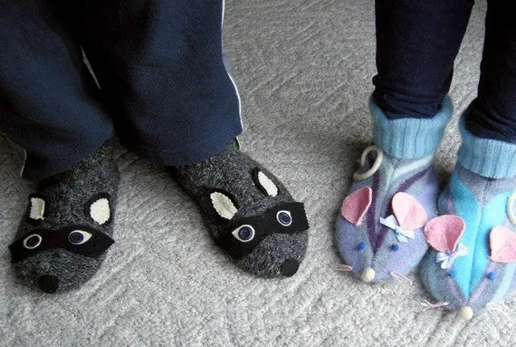 Forest Friends Slippers - PDF PATTERN
