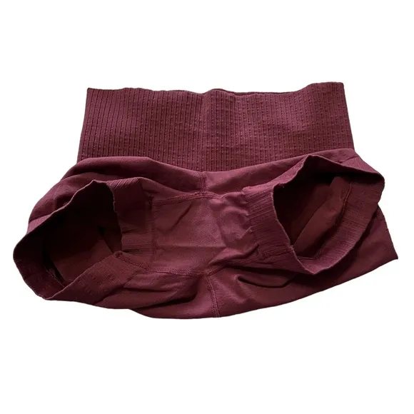 Free People Movement Good Karma Running Shorts XS/S Burgundy NWOT
