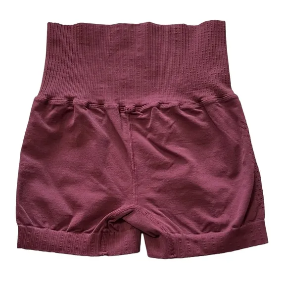 Free People Movement Good Karma Running Shorts XS/S Burgundy NWOT
