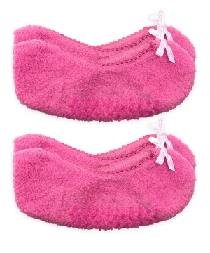 Fuzzy Footie Slippers 2 pairs