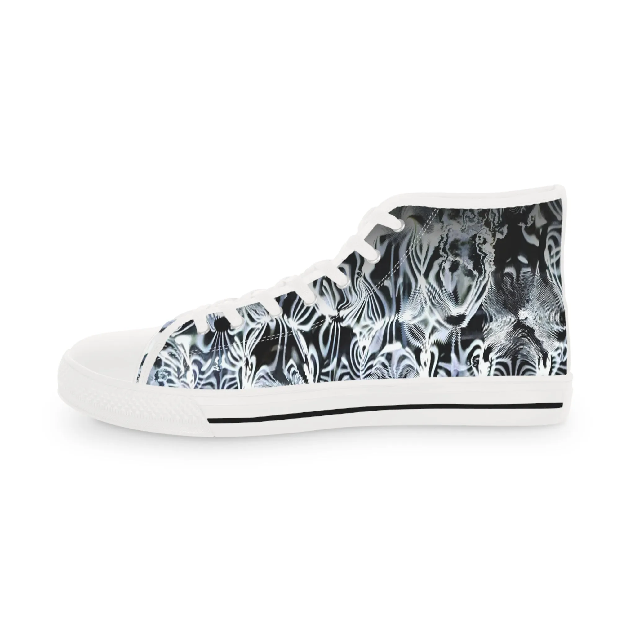 Galaxy Frog Men's High Top Cymatics Sneakers 0001
