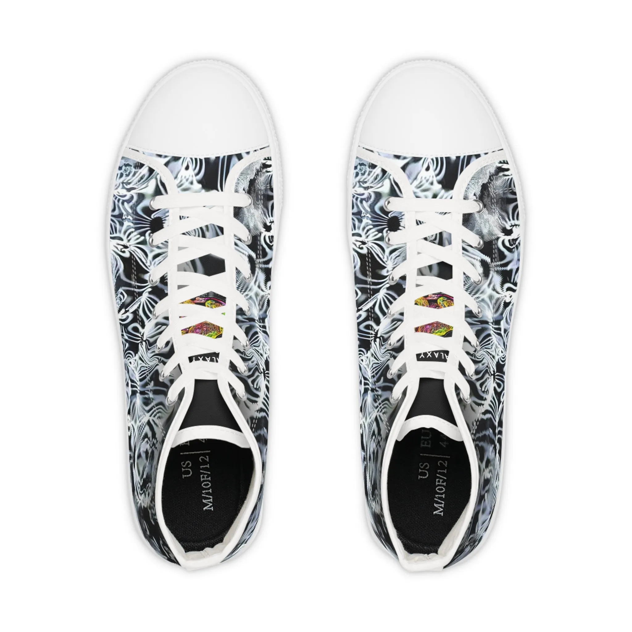 Galaxy Frog Men's High Top Cymatics Sneakers 0001