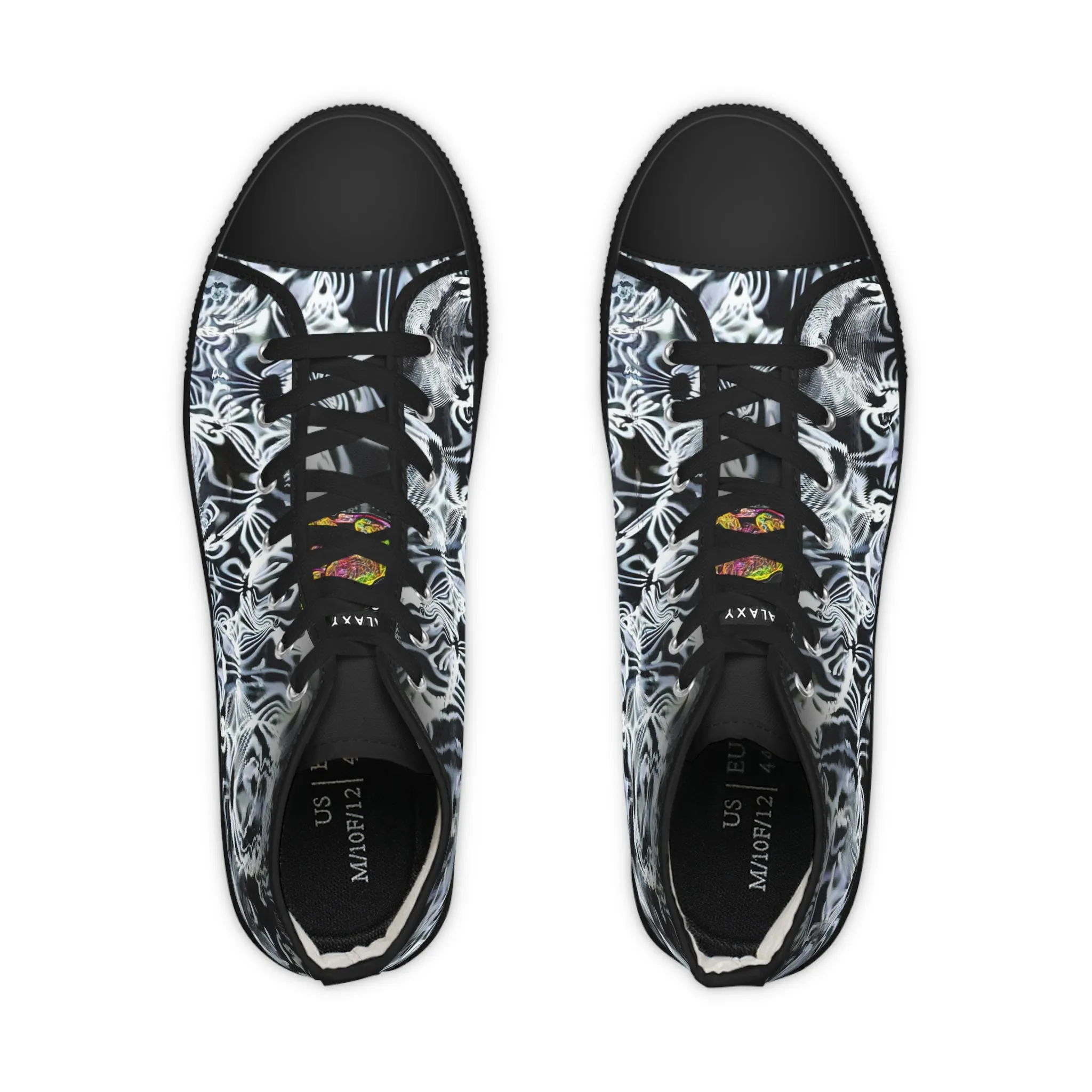 Galaxy Frog Men's High Top Cymatics Sneakers 0001