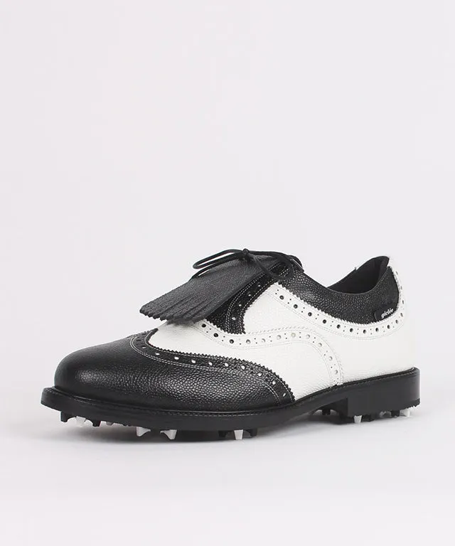 Giclee Unisex Classy Combi Premium Leather Golf Shoes - Black