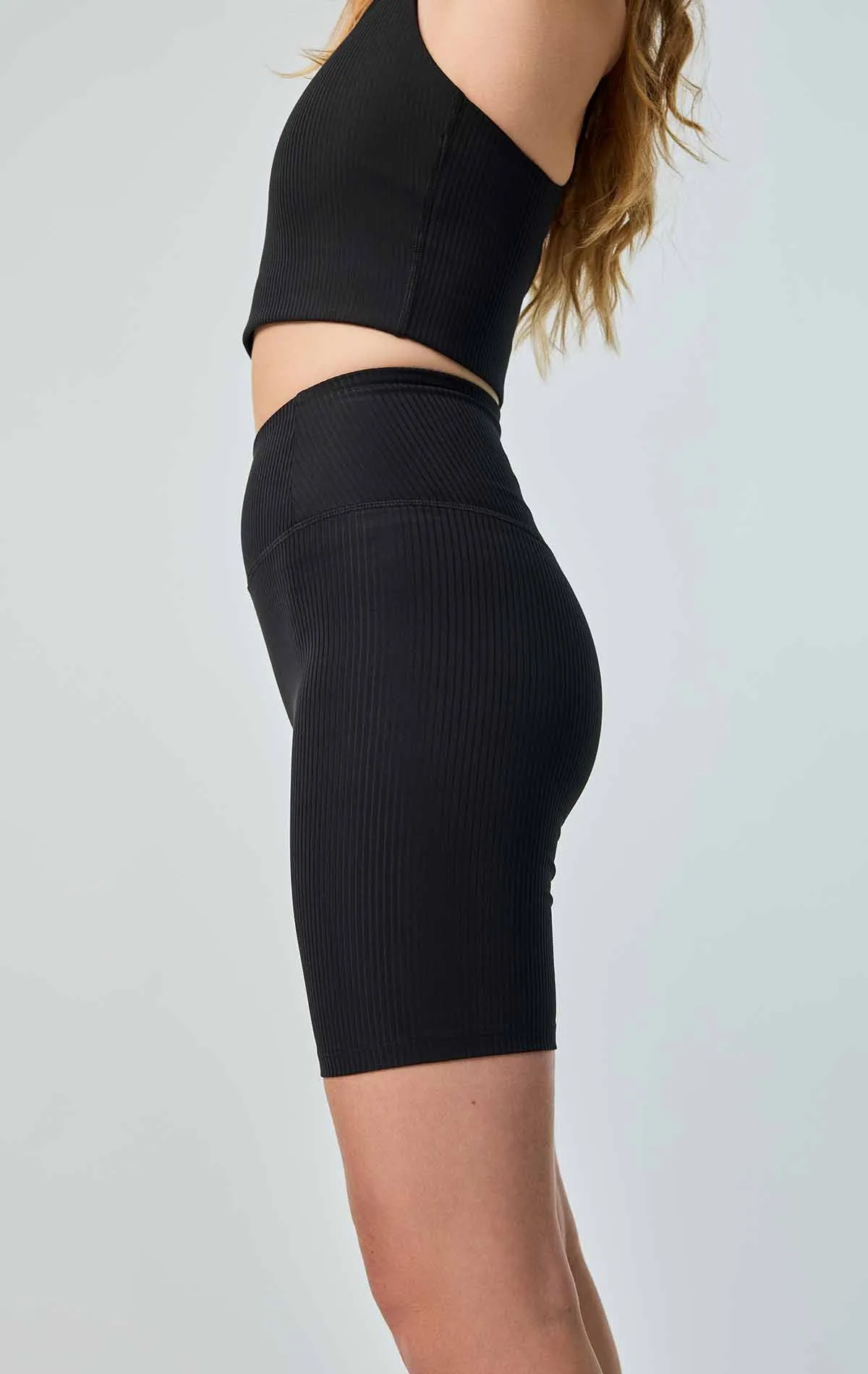 GIRLFRIEND COLLECTIVE Rib Bike Shorts black