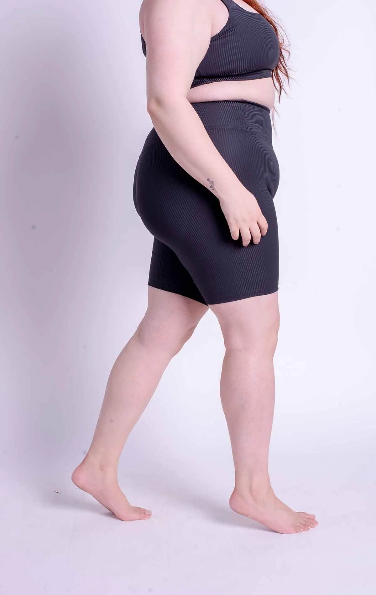 GIRLFRIEND COLLECTIVE Rib Bike Shorts black