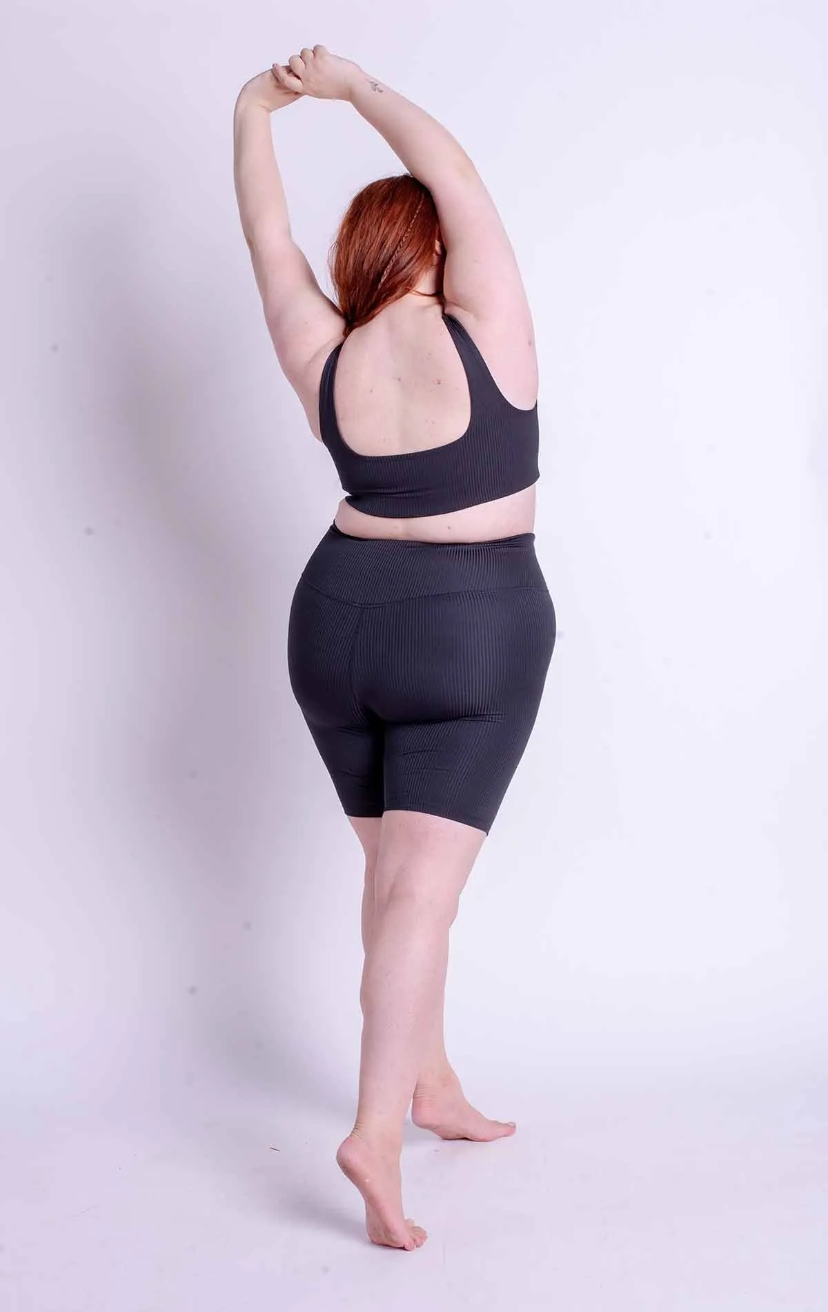 GIRLFRIEND COLLECTIVE Rib Bike Shorts black
