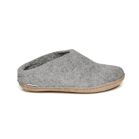 GLERUP FELT SLIPPER LEATHER SOLE