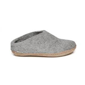 GLERUP FELT SLIPPER LEATHER SOLE