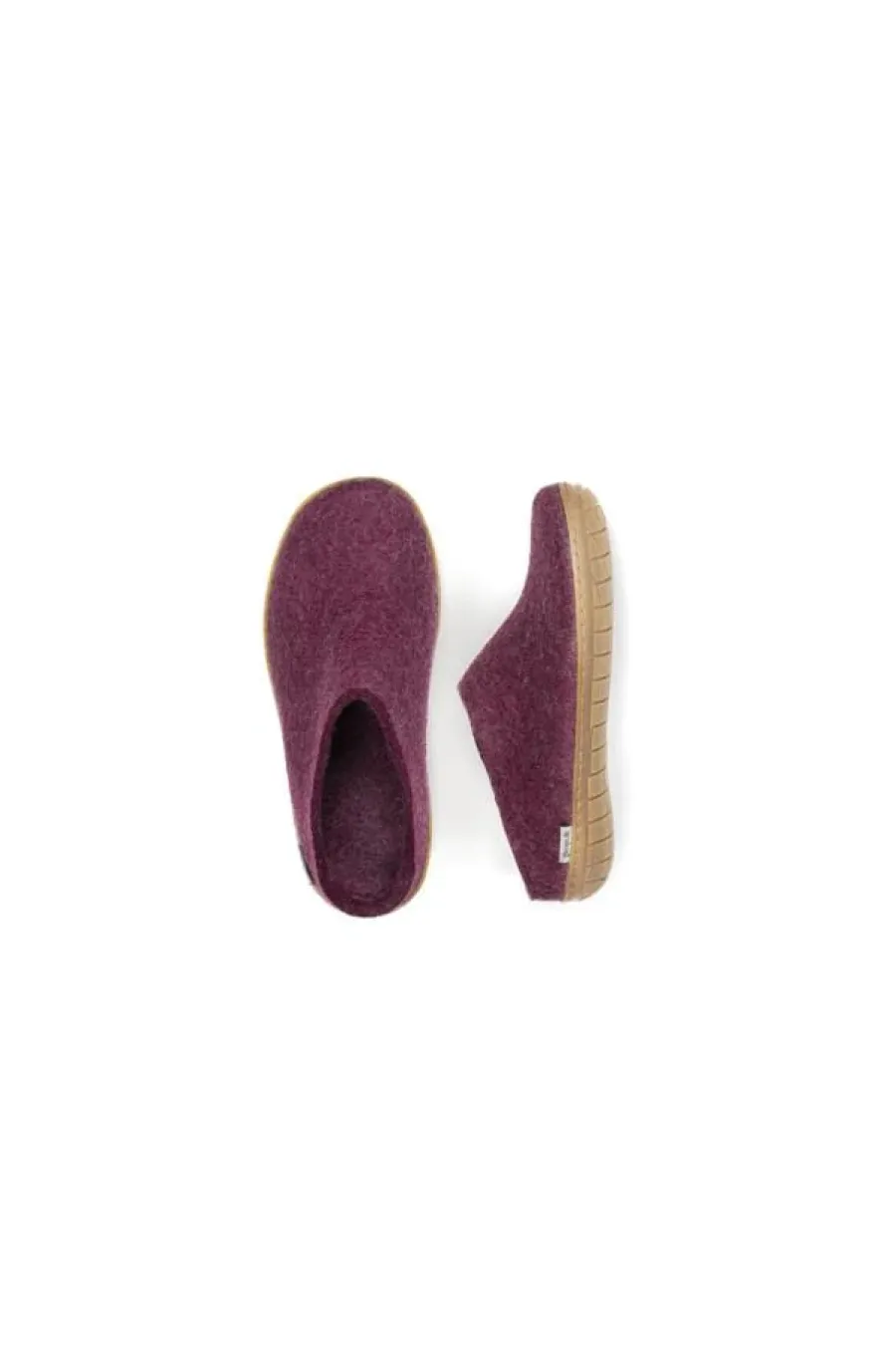 Glerups Slip-On - Honey Rubber- Cranberry