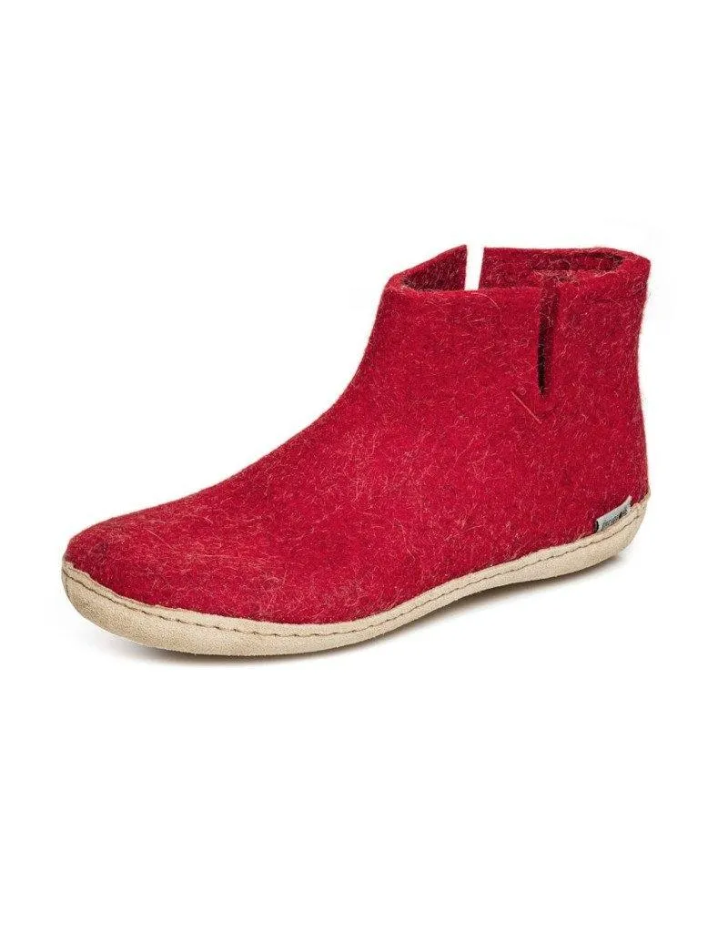 Glerups Slipper Boots | Leather Sole