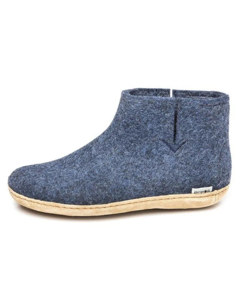 Glerups Slipper Boots | Leather Sole
