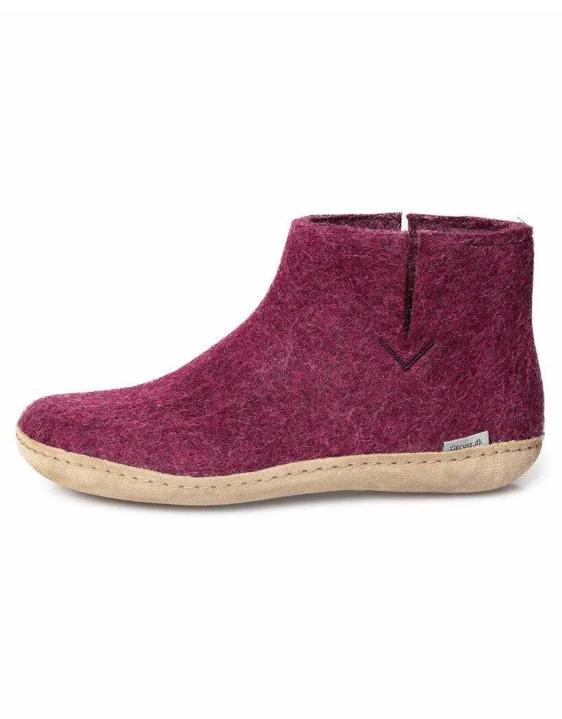 Glerups Slipper Boots | Leather Sole