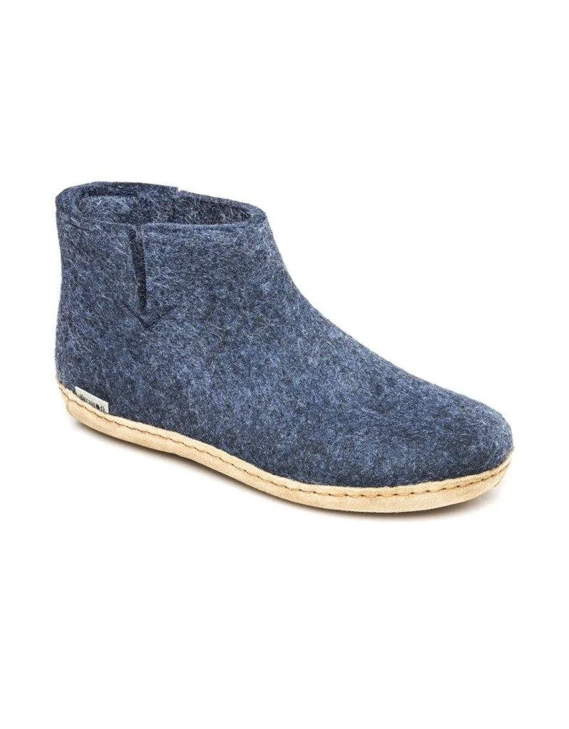 Glerups Slipper Boots | Leather Sole