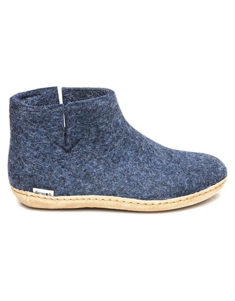Glerups Slipper Boots | Leather Sole