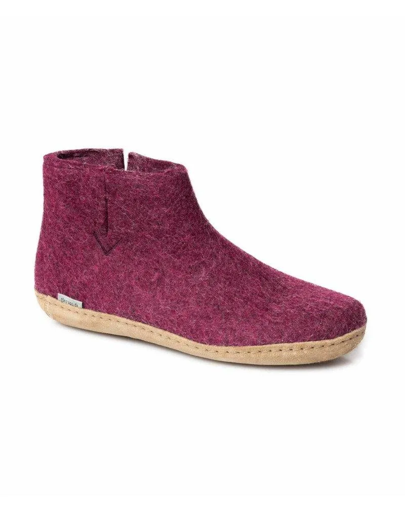 Glerups Slipper Boots | Leather Sole