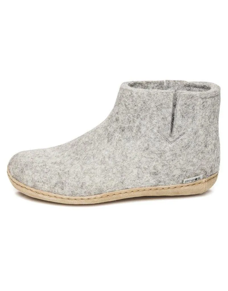 Glerups Slipper Boots | Leather Sole
