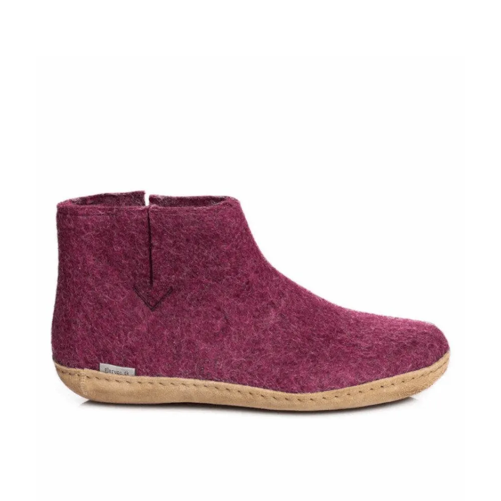 Glerups Slipper Boots | Leather Sole