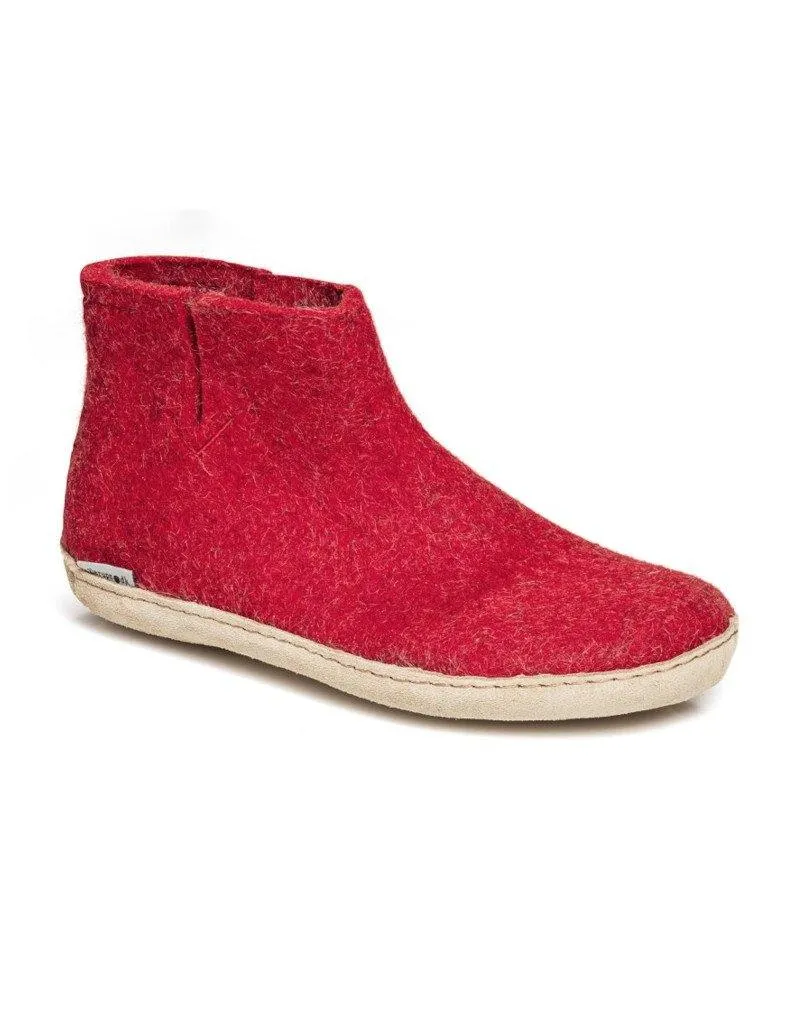 Glerups Slipper Boots | Leather Sole