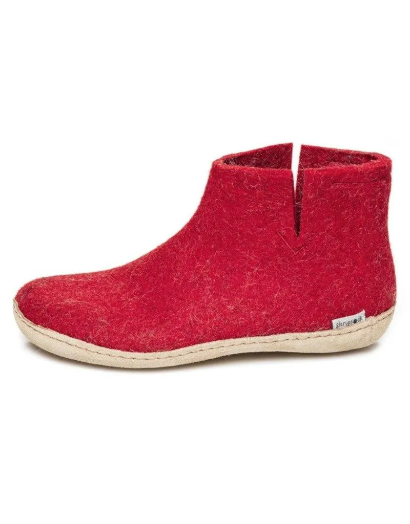 Glerups Slipper Boots | Leather Sole