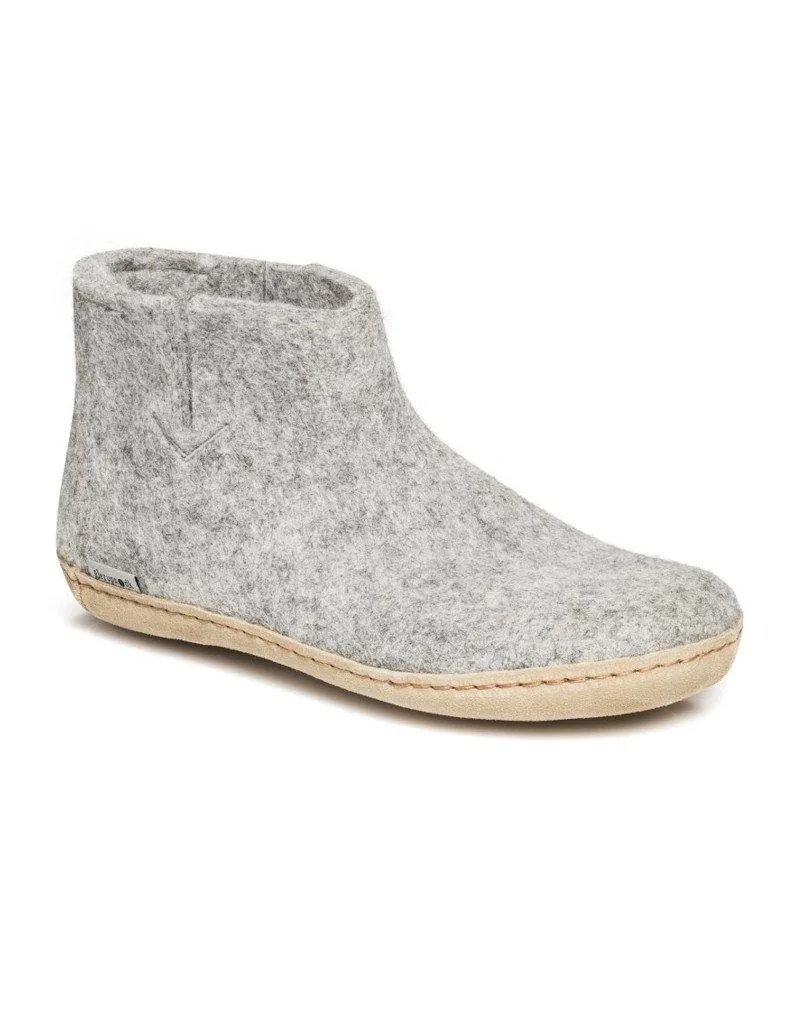 Glerups Slipper Boots | Leather Sole