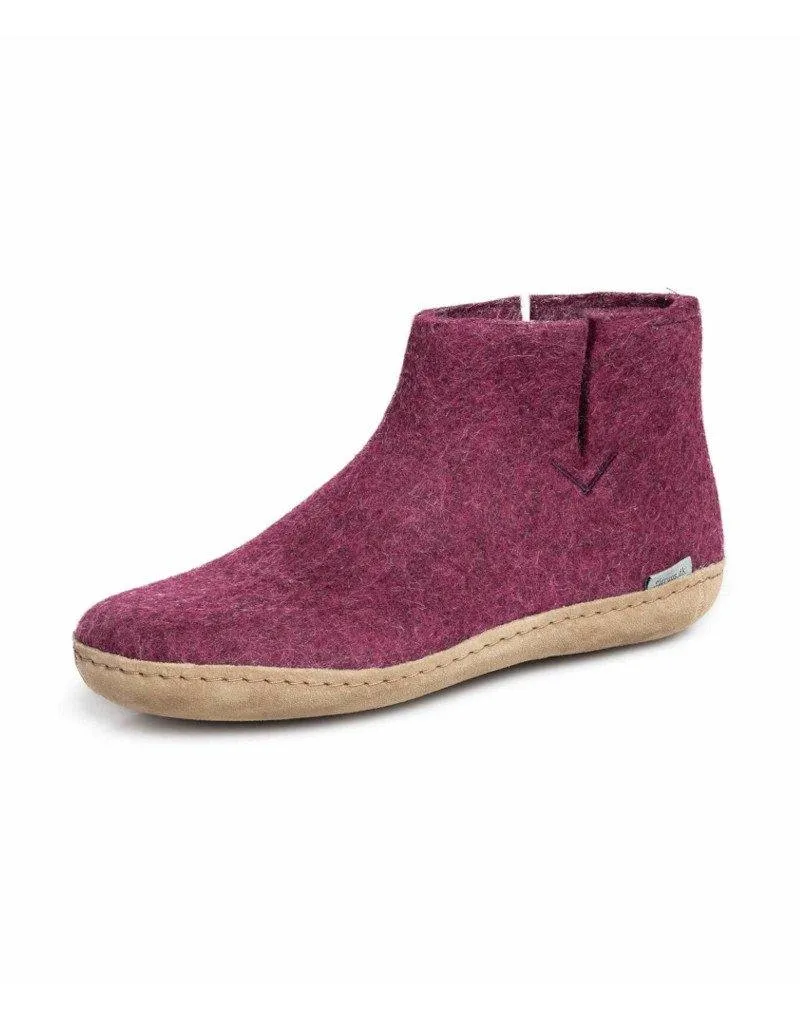 Glerups Slipper Boots | Leather Sole