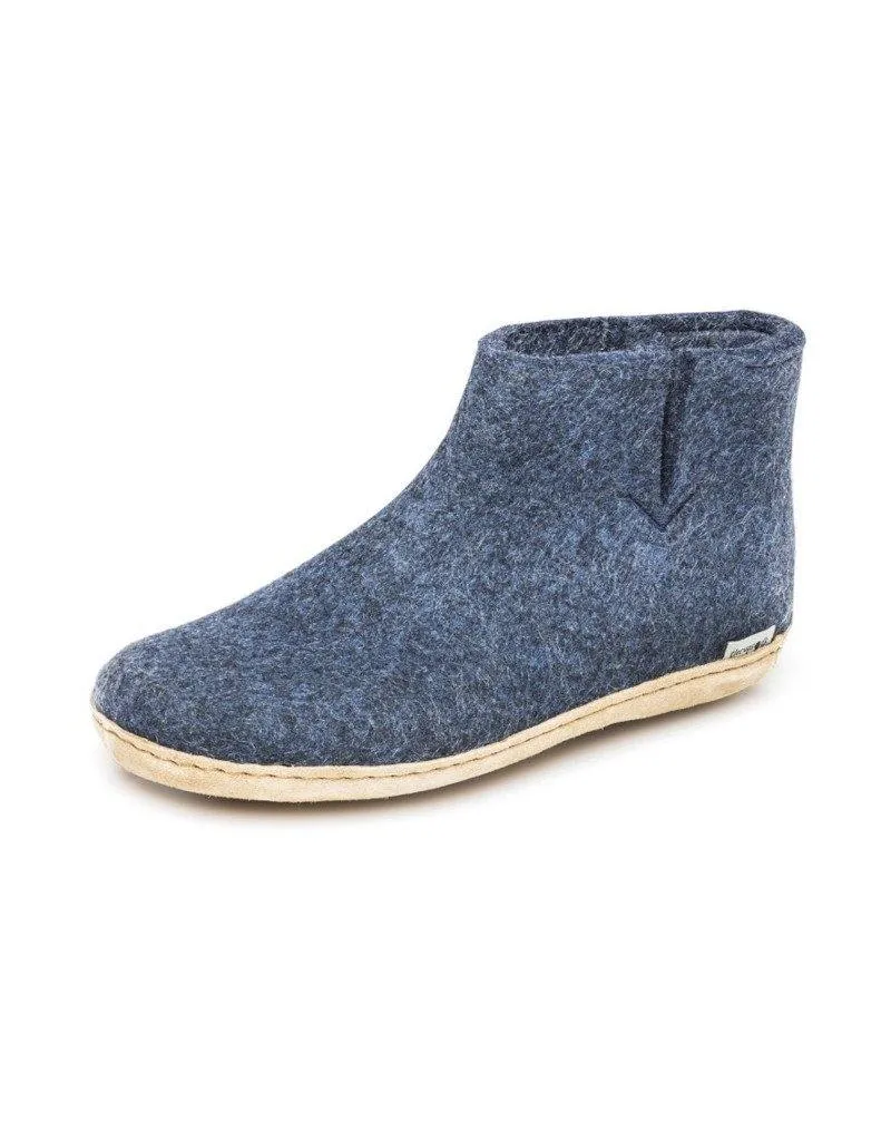 Glerups Slipper Boots | Leather Sole