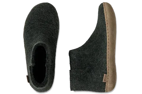 Glerups Slipper Boots | Leather Sole