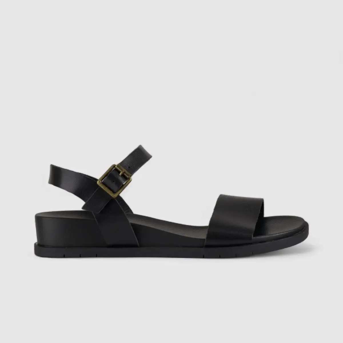 Graice Comfort Wedge Sandal Black 01372