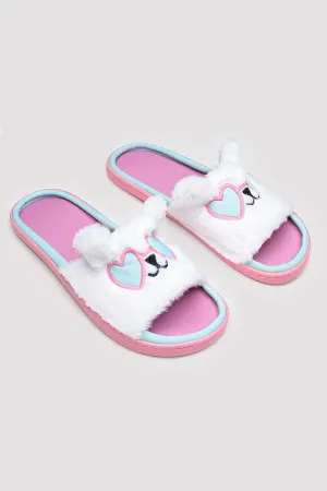 Happy White Slipper