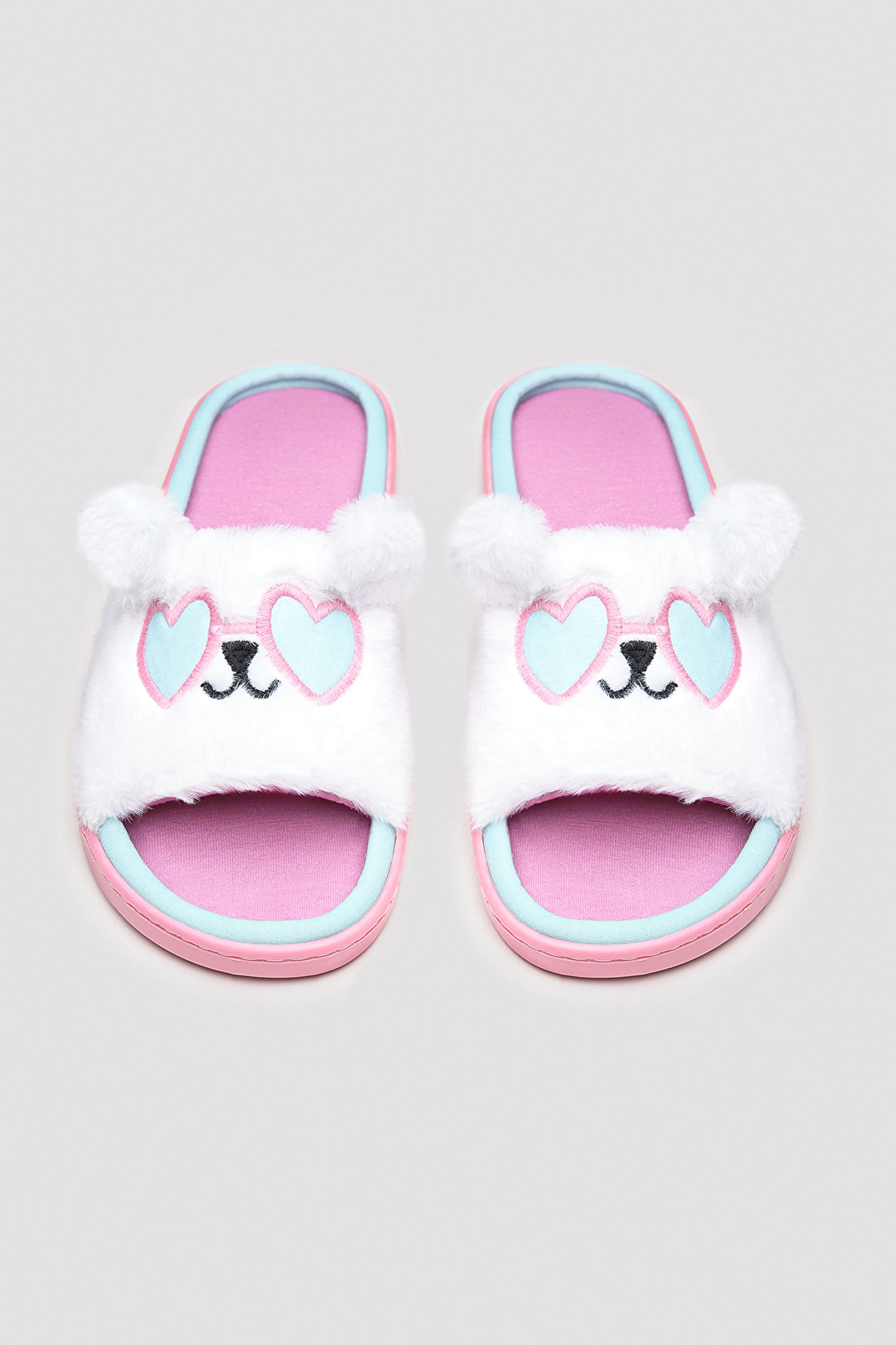Happy White Slipper