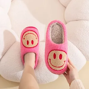 Hazel Blues® |  Melody Smiley Face Slippers