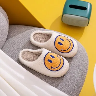 Hazel Blues® |  Melody Smiley Face Slippers